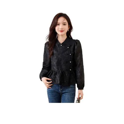 Like The Age Of Water Рубашка Женская Черная