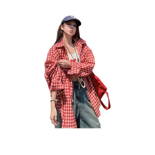 FOREST LIBRARY Красный Унисекс Рубашки