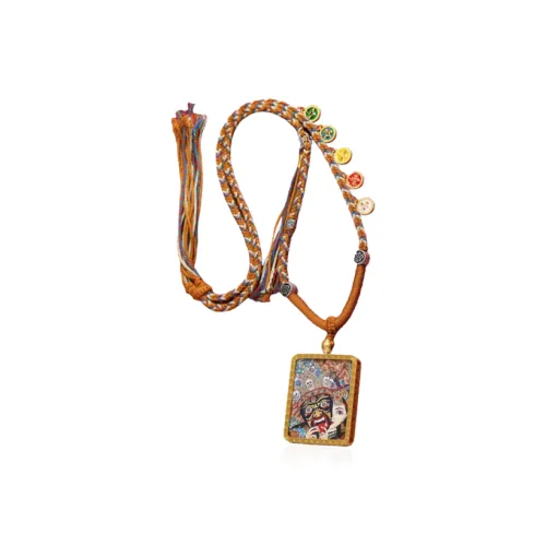 CHONGQINGJINDIAN Цветное стекло Ожерелья Унисекс