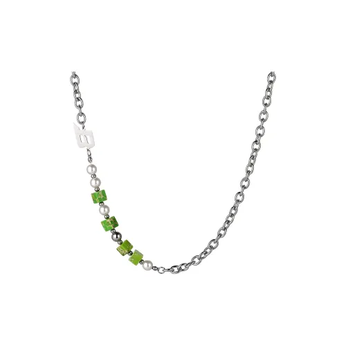 KING OF BLING Титановая сталь искусственный жемчуг ожерелья унисекс