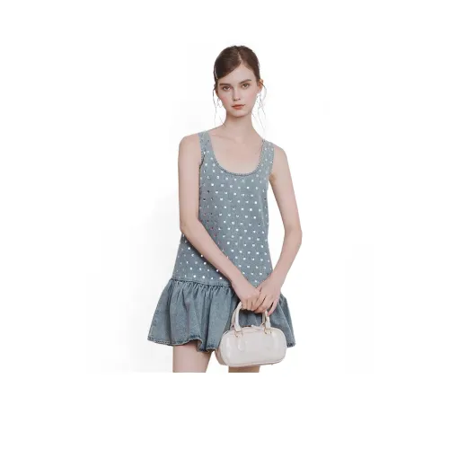 AIVEI Blue Женские Платья без рукавов