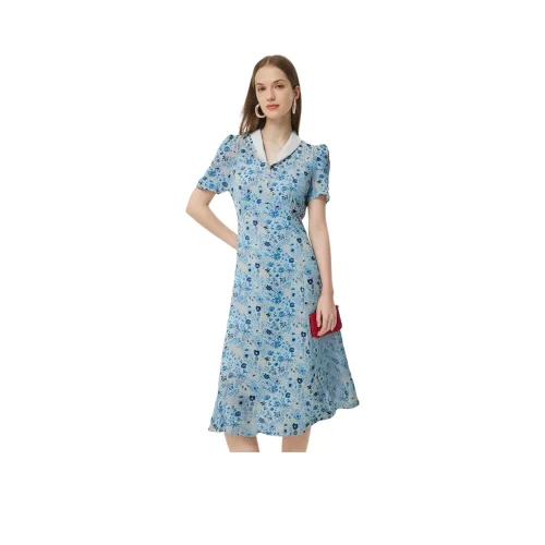 GOELIA Короткий рукав Платье Женское