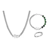 Ожерелье + Браслет + Парные кольца Комплект