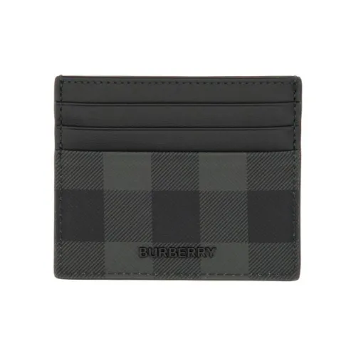 Burberry Мужской держатель для карт из искусственной кожи черный