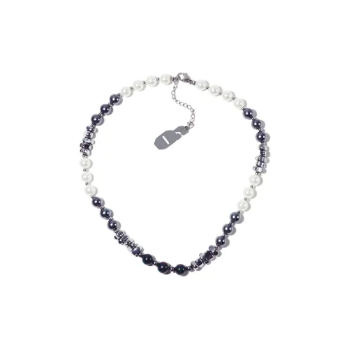 Get'em ON Смешанный Бисерный Серебряный Титановая Сталь Ожерелья Унисекс