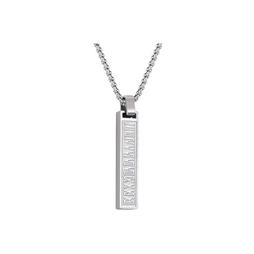 BYG Нержавеющая сталь Ожерелья Унисекс Серебряный