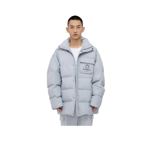 FUN Down Jacket Unisex Light Gray FUN Пуховик Унисекс Легкий Серый