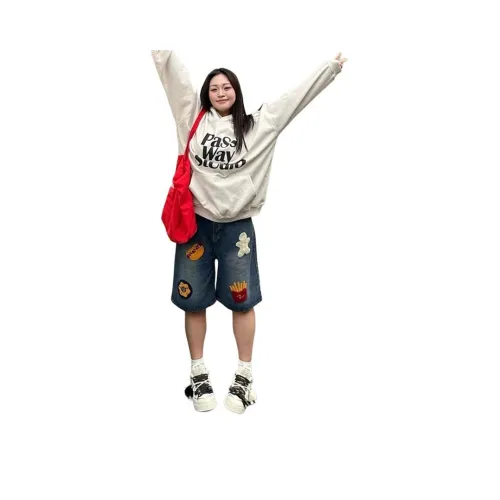 YEARNED Синие Женские Джинсовые Шорты