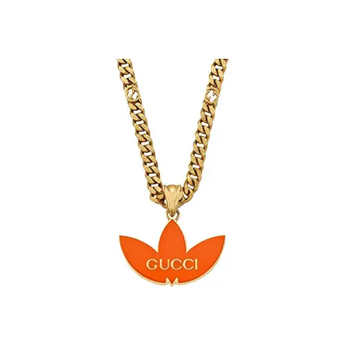 GUCCI Adidas X GUCCI Co Branded SERIES Metal Necklaces Апельсин Женские