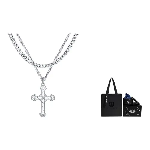 PEACE CAT Титановые стальные ожерелья унисекс