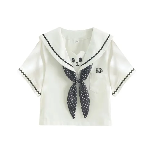 Luohua Candy Little Bear Bao Короткий рукав Одиночная упаковка + Галстуки-бабочки Женская униформа