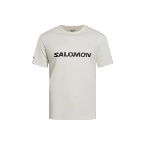 SALOMON Серый Белый Мужская T-Рубашка