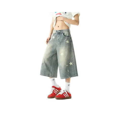 ZUOFEILI Винтажные синие мужские джинсовые шорты