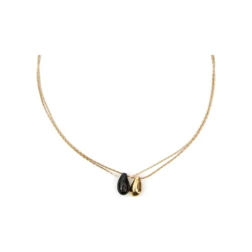 ISABEL MARANT Рудный Латунь Камень Ожерелье Женское Золото