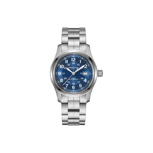 HAMILTON Автоматический Механический Механизм Мужские Часы Khaki Field Series 42 мм Синий
