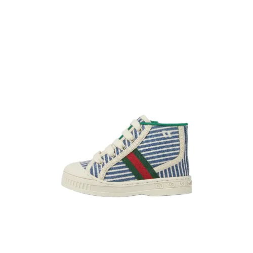 GUCCI Tennis 1977 Высокие Топы Обувь для малышей Синий Infant и Toddler