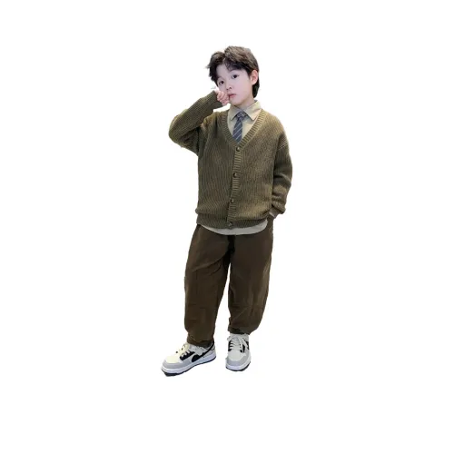 The panda is round Повседневная спортивная одежда Кофе THREE Комплект для детей