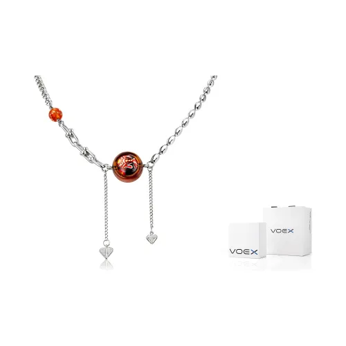 VOEX Цветная глазурь Ожерелье Серебряный Унисекс