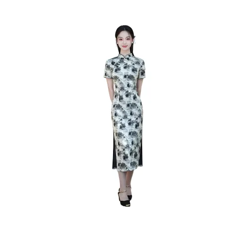 ENEESSI Цвет изображения Женские Ципао