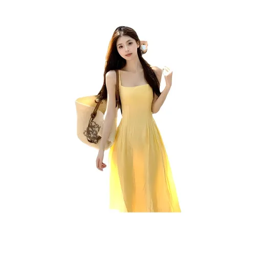 Желтые женские слиплатья