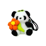 Браслет-шнурок Цветочный Панда-Оранжевый