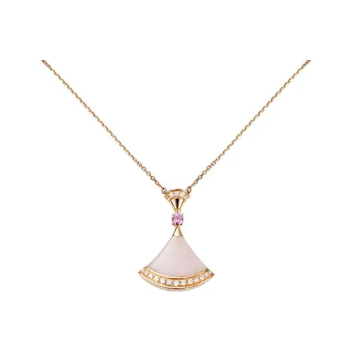 BVLGARI DIVAS' DREAM Series Каратовое золото Ожерелья Унисекс Розовый