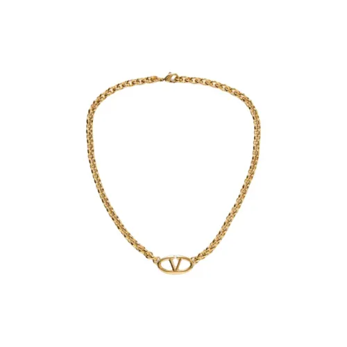 Valentino Латунь Metal Necklaces Женские Золото
