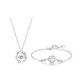 Перо с You Ожерелья [Белый] + Браслеты