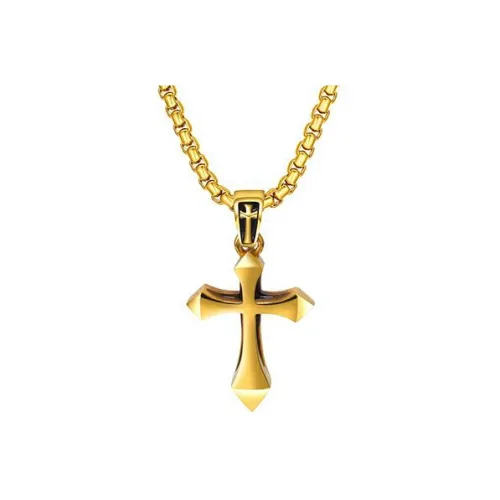 BYG Титановые стальные ожерелья унисекс золото