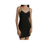 Черный, трусы, топ на бретелях