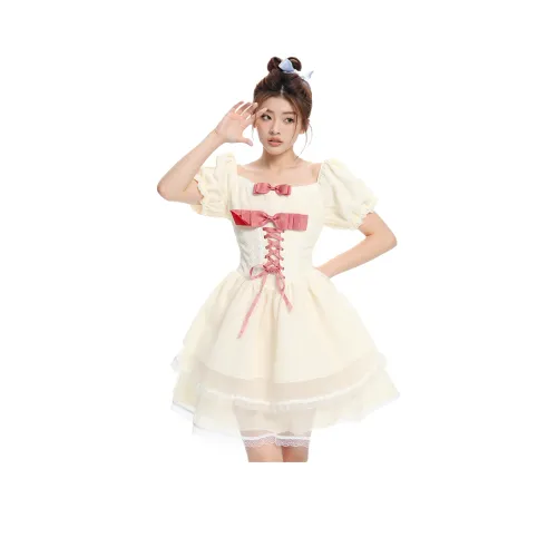 MORii Короткий рукав Платье Женское