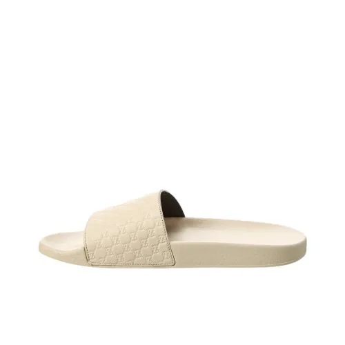 GUCCI Rubber Slide Тапочки Мужские Белые