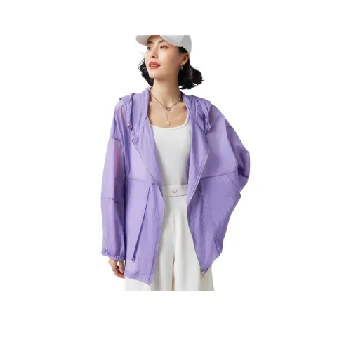 Fog Куртки и Пальто Женские Синий Фиолетовый