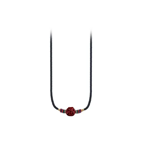 MUYAN Ткань Китайский Зодиак - Кролик Ожерелье Унисекс