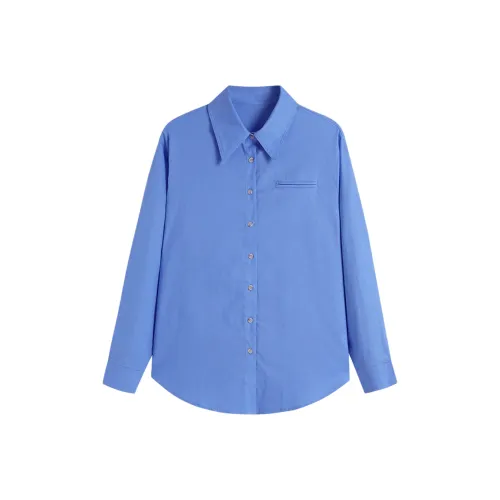 MIGU Синие Женские Рубашки