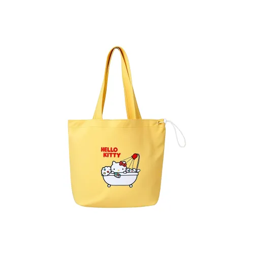 Санрио Hello Kitty Nylon Tote Bag Shopping Bag Tote Bag Shoulder Bag Regular Women's Yellow