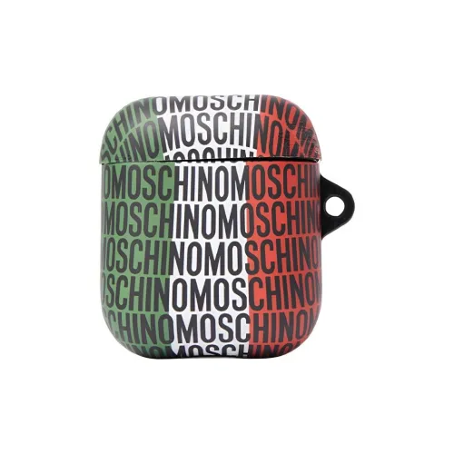MOSCHINO Полиуретан Чехол для наушников Мужской Зеленый Красный Белый