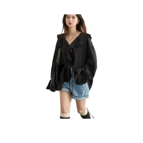 CHIC VEN Черные Женские Рубашки