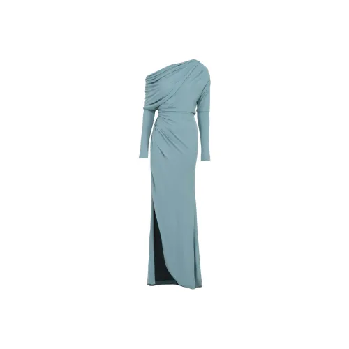 ELIE SAAB Blue Женские Длинные Платья с Рукавами