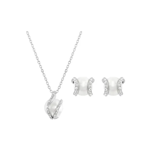 Swarovski Телесный Кристалл Жемчужные Ожерелья Женские