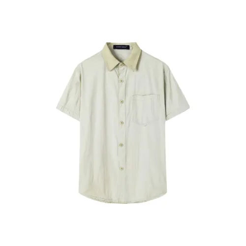 BANGBOY X IZTION Хаки Серый Цвет Мужская Рубашка