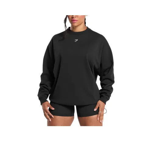 GYMSHARK Barbell Hearts Свитшот Женский Черный