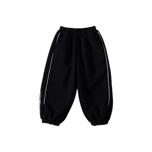 The panda is round Средняя школа Интегрированные С подкладкой из овчины Штаны с манжетами Детский