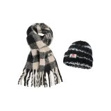 2 пачки (Черный Белый Шарф + Полосатая Кепка)