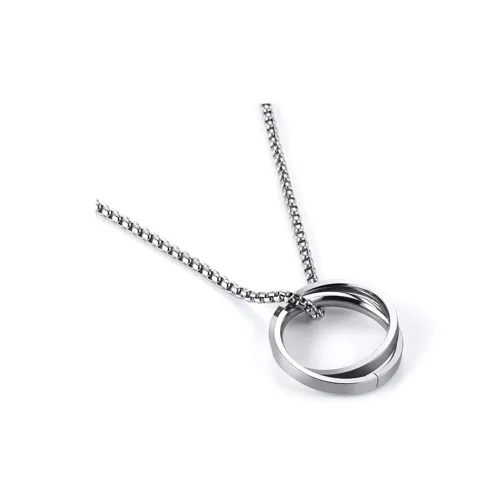 FOREVER MELODY Титановые стальные ожерелья мужские серебряные
