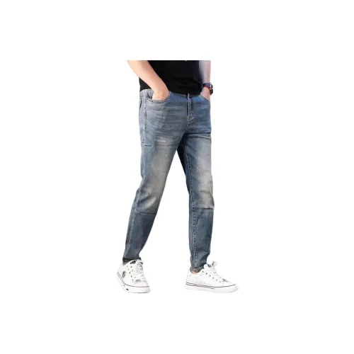 FRALAARRI Винтажные синие мужские джинсы