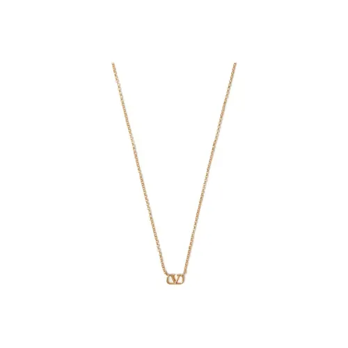 Valentino Рутений Metal Necklaces Женские Золотой