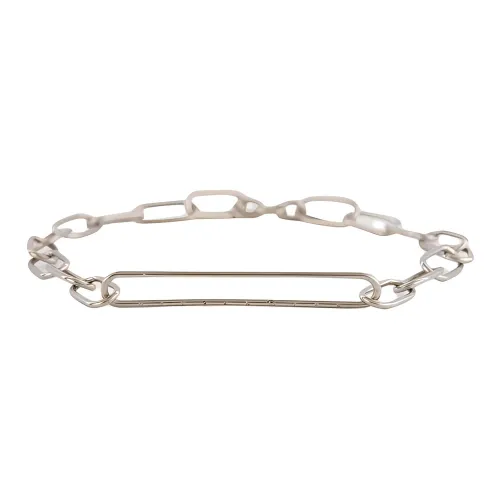 MM6 MAISON MARGIELA Браслеты из латани Мужской Серебряный