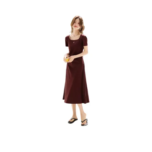 Mo Han Yi Mei Короткий рукав Платье Женское