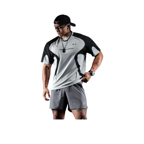 Monster Guardians T-Shirt Мужской Серый